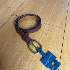 Universal Thread Brown Belt with Gold Buckle